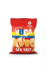 Chipsy z manioku z solą morską