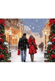 Malowanie po numerach - Świąteczna atmofsera