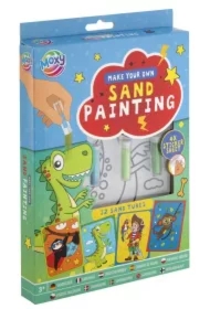 Zestaw obrazków samoprzylepnych + piasek niebieski