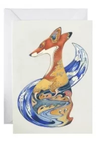 Karnet A165 B6 + koperta Lis w chmurach