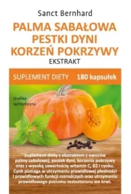 Palma sabałowa, pestki dyni, korzeń pokrzywy -  ekstrakt suplement diety