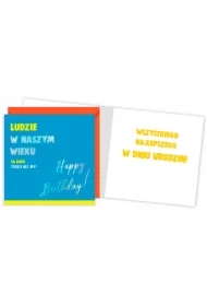 Karnet QR-007 Urodziny (ludzie w naszym wieku)