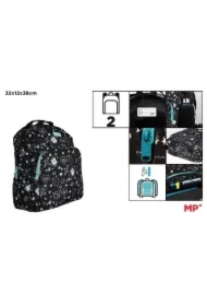 Plecak dwukomorowy Kosmos czarny 32x12x38cm