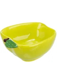 Miska, dla gryzoni, w kształcie jabłka, ceramiczna, 12 x 11 cm