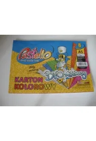 Karton brokatowy A5 210g (8 kolorów) Pastello