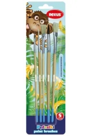 Pędzelki z naturalnego włosia 5 szt