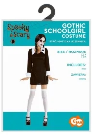 Zestaw dla dorosłych Gotycka uczennica rozm. M