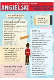 Karta edu składana j. angielski - czasowniki A4