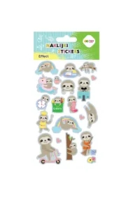 Naklejki Leniwce 10x20cm HAPPY COLOR