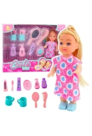 Mini laleczka z akcesoriami do pielęgnacji