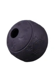 Piłka na przysmaki z labiryntem czarna L 11 cm