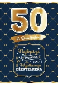 Karnet Urodziny 50 dla niego