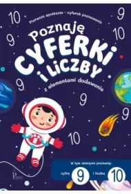 Poznaję cyferki i liczby 9,10 z elementami dodawania