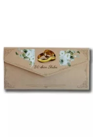 Karnet-koperta Ślub kraft