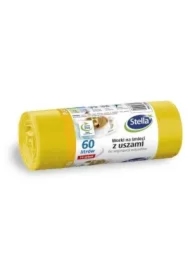 Worki na śmieci z uszami do segregacji odpadów Plastik Metal 60L