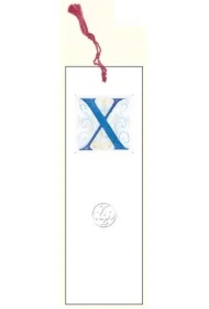 Zakładka do książki z anagramem Litera X