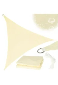 Żagiel przeciwsłoneczny LUARO ogrodowy tarasowy wodoodporny 4x4x4m trójkąt beżowy