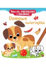 Domowe zwierzątka. Baw się, przyklejaj i koloruj!