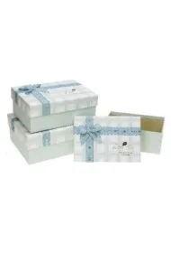 Pudełko prostokątne z kokardą 3 szt