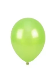 Balony metalizowane jasnozielone 25 cm