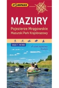 Mapa turystyczna Mazury. Pojezierze Mrągowskie 1:50 000