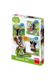 Puzzle Baby 3w1 Krecik i Przyjaciele na łące