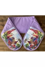 Rękawice kuchenne GLV15 Pszczoły w ogrodzie