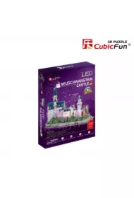 Puzzle 3D 128 el. Zamek Neushwastein LED