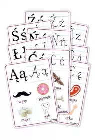 Plansze edu A5 - Alfabet rozszerzenie 9 kart