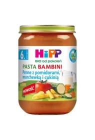Pasta Bambini Penne z pomidorami marchewką i cukinią po 6. miesiącu