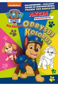 Psi Patrol. Odrysuj koloruj. Cztery łapy w akcji!