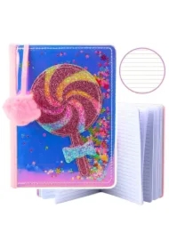 Notatnik A5/80K linia Lizak Konfetti