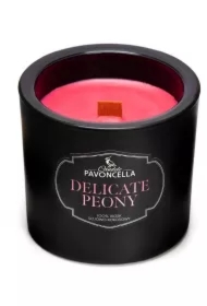 Świeczka sojowa Delicate Peony czarna