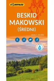 Beskid Makowski (Średni) mapa laminowana skala 1 : 50 000