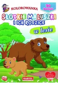 W lesie. Słodkie maluszki i ich rodzice