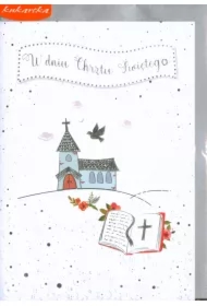 Karnet B6 PR-049 Chrzest niebieski