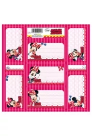 Nalepki na zeszyty Minnie