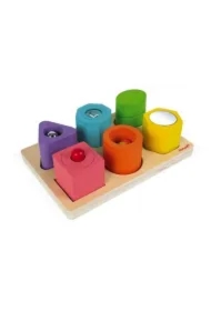 Układanka drewniana sensoryczna "Kształty i dźwięki"