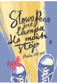 Pocztówka z kolorowanką Słowo Pana jest lampą