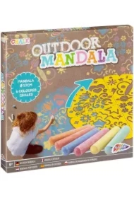 Kredy do malowania na zewnątrz + szablony Mandala