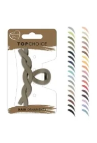 Klamra do włosów - kokarda matowa (20254) - mix kolorów