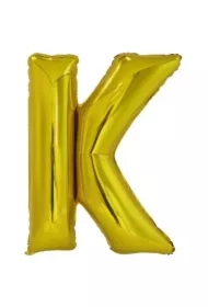 Balon foliowy litera K złota