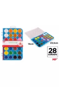 Farba akwarelowa z pędzelkiem 28 kolorów