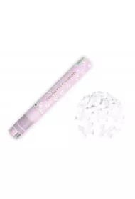 Tuba z motylkami biały 40cm