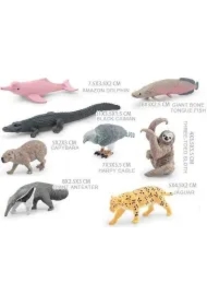 Zestaw zwierząt ameryki południowej