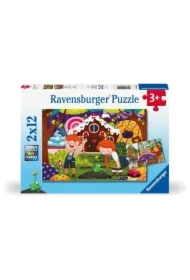 Puzzle dla dzieci 2x12 el. 2D Świat baśni