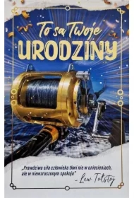 Karnet Urodziny Wędkarz