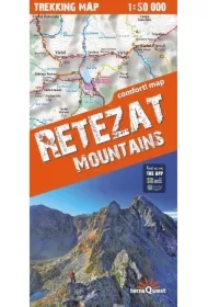 Trekking map Retezat Mountains 1:50 000