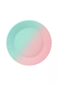 Talerzyki papierowe ombre