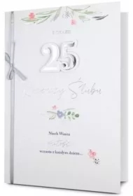Karnet B6 Rocznica ślubu 25